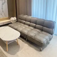 猫爪皮沙发床折叠两用直排双人客厅阳台小户型公寓出租房沙发