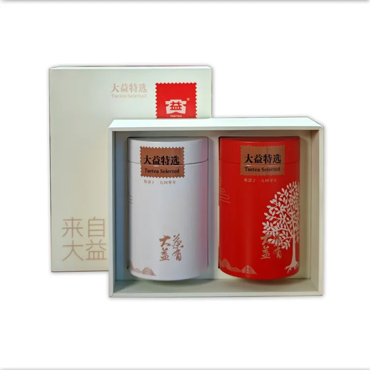 大益特选礼盒生茶熟茶组合装80克*2
