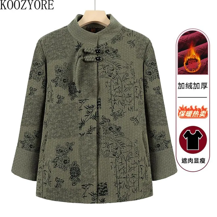 奶奶装秋季外套60岁70中老年人春秋款上衣女妈妈休闲 洋派衣服太