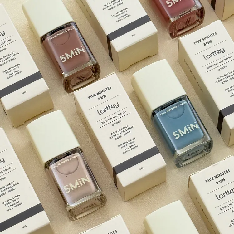 5MIN纯色指甲油 速干免烤持久无味水性 10ml