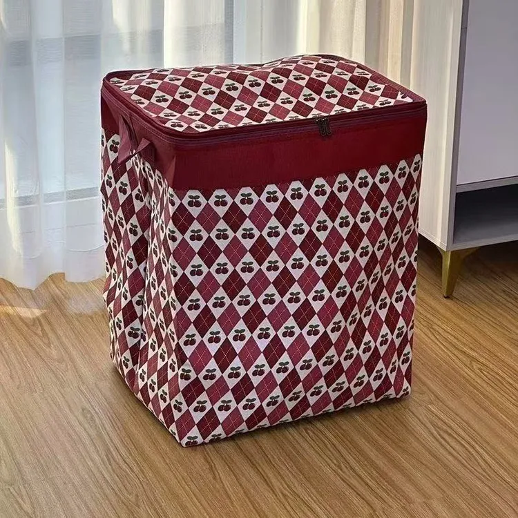 120升收纳箱家用三层加厚防水防潮装被子可折叠