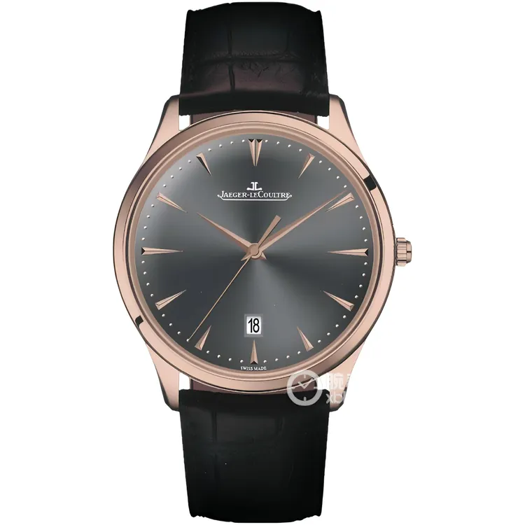 99新 Jaeger-LeCoultre/积家 大师玫瑰金128255J/40mm/机械男表