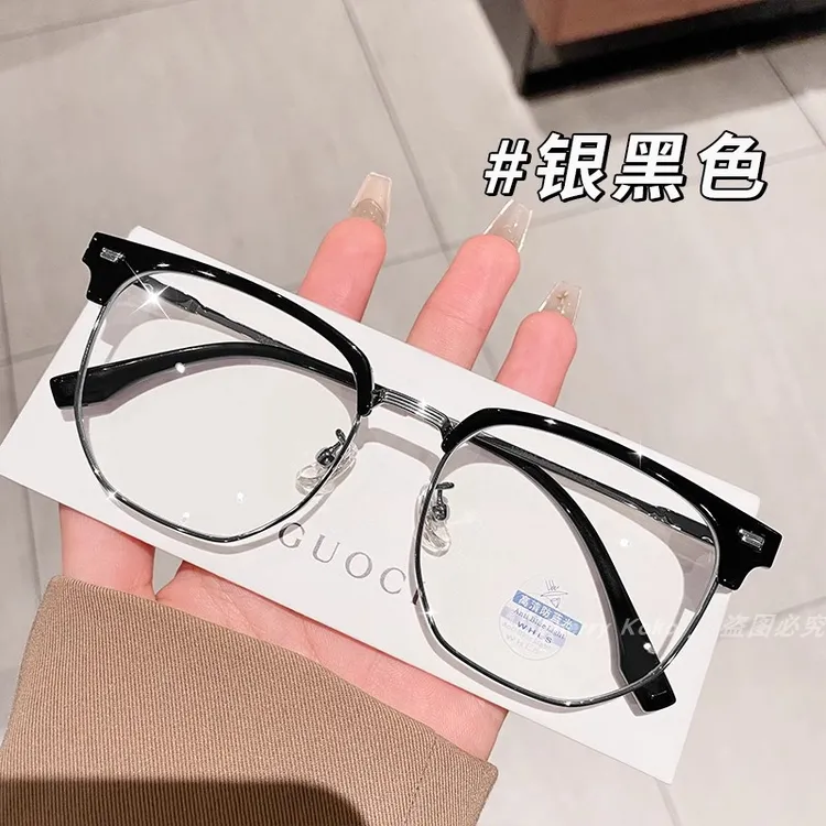 英国【轻奢】CoopKoop钛半框眼镜近视可配有度数斯文理工男女防蓝光
