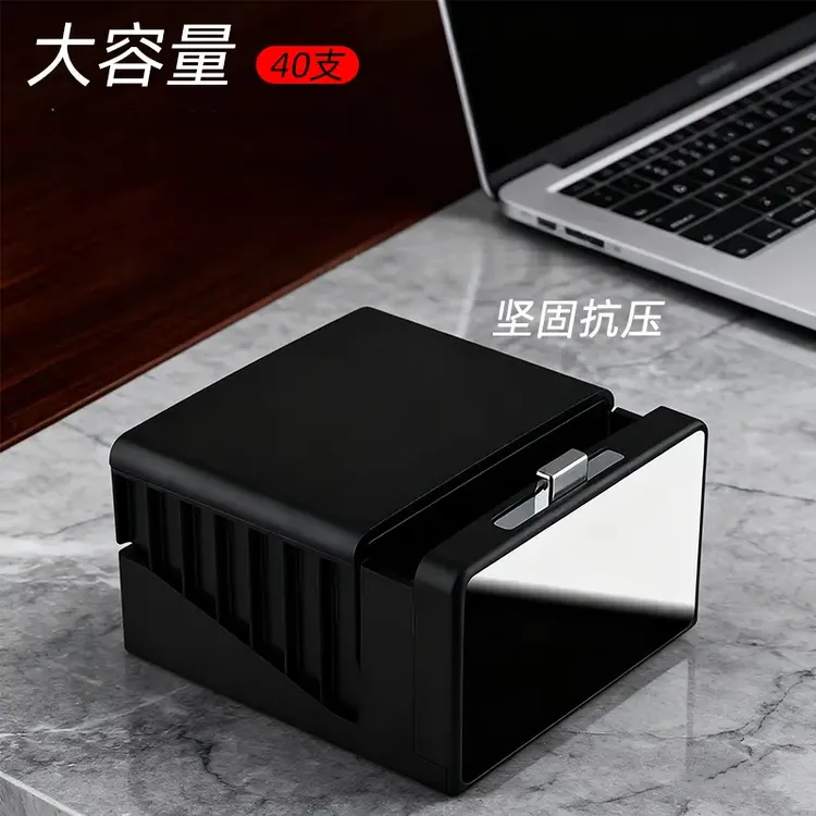 【复古严选】一键取烟创意高级自动弹烟盒复古造型桌面家用便携收纳商品图