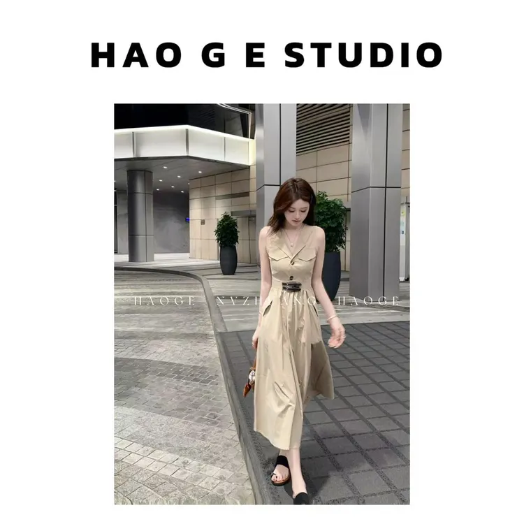 浩哥严选●秀珠小姐HGX5LYQ2186A连衣裙预轻奢小众显瘦气质时尚款