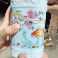 瓷片景德镇陶瓷玉泥影青筷桶笔桶