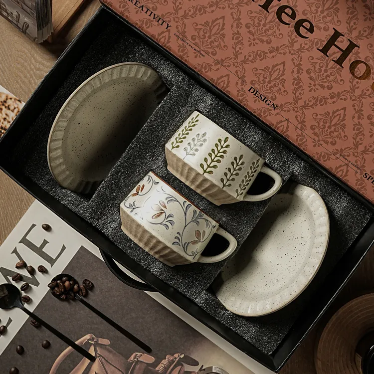 陶瓷咖啡杯碟小众高级感高档精致乔迁新居搬家新婚礼物伴手礼