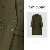 懒猫nono│Saynono 时尚设计感双排口双面气质绵羊毛外套H1013X