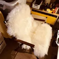 澳洲美利奴整张羊皮 户外露营睡垫克米特椅垫 保暖大尺寸奢华体验