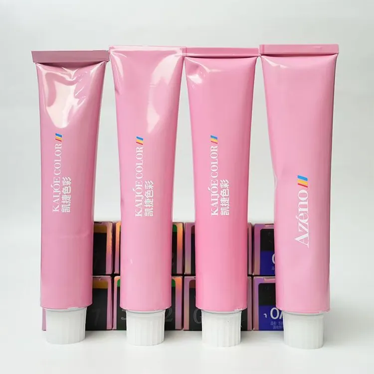 凯捷染发膏雅芝诺系列染膏发廊专用盖白发微潮色多段发一步到位