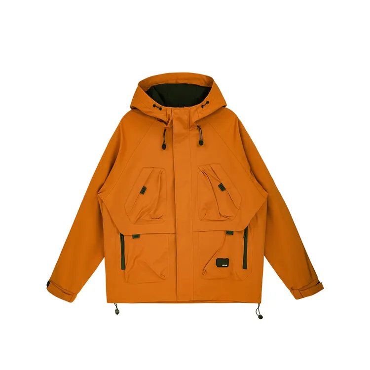 潮牌外套男秋季新款连帽工装户外都市通勤男士上衣多口袋防风夹克