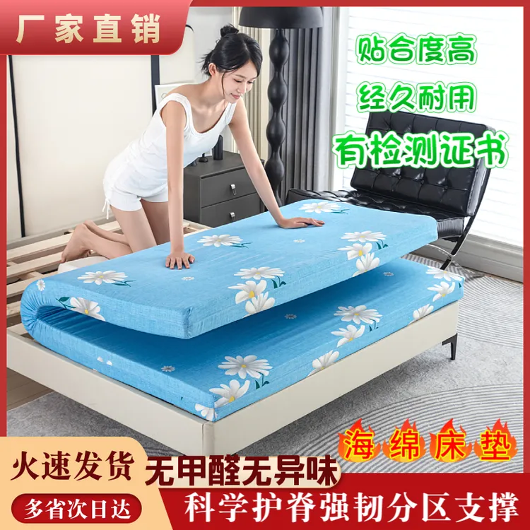 95D加厚家用学生宿舍床垫租房记忆海绵榻榻米床垫加厚软垫定做