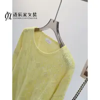 【山羊绒+莱赛尔+绵羊毛】~高定版！花纱大麻花宽松针织衫上衣B1457