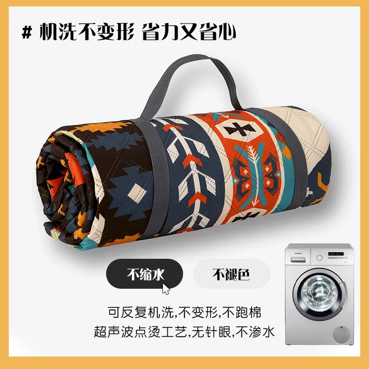 轻野拾光高品质加大野餐垫超声波防潮牛津布露营垫适配各充气帐篷
