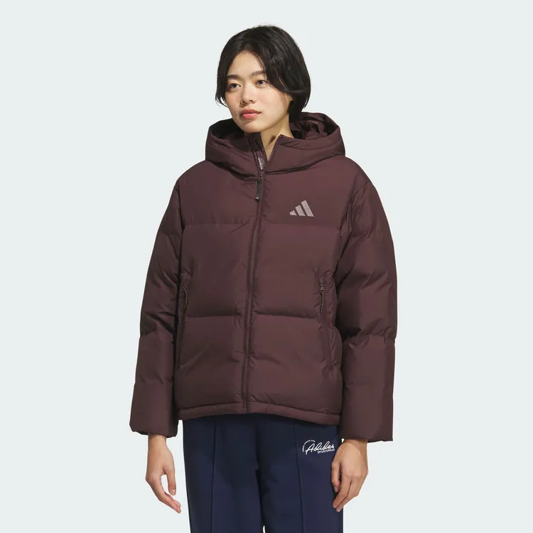 adidas阿迪达斯女子W PUFF DOWN JKT暖感毛绒休闲羽绒服KC5948