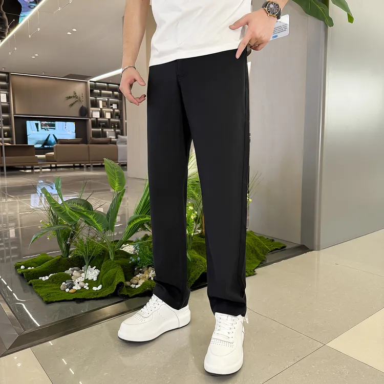 夏季新款时尚男士阔腿时尚百搭休闲裤