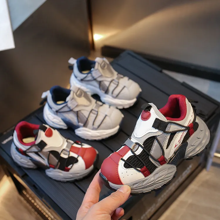 儿童软底防滑运动鞋2025春季新款男童户外女童透气百搭跑步鞋5668