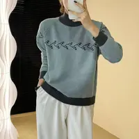 【松石蓝】2025新款套头百搭针织套头百搭A692