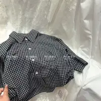【C1】巴黎小屋8072格子衬衫童装