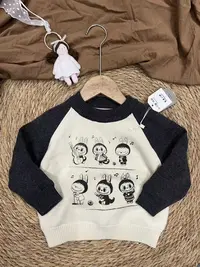 2025新款羊绒蚕丝三木婴童毛衣