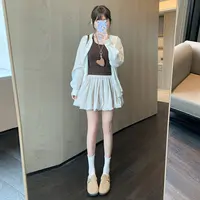 纯欲风花苞短裤女2025秋季新款显瘦防走光宽松小个子休闲蓬蓬裙裤