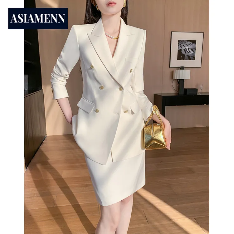 休闲西装套装女士高端春秋气质通勤正式场合商务职业套装裙工作服