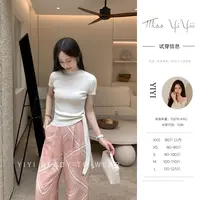 【夏日倾心上衣】<中秋国庆大狂欢>新款小个子气质显瘦白色短袖T恤