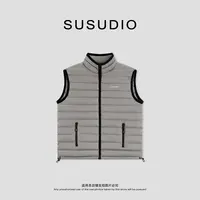 SUSUDIO 超轻款拉链无袖保暖内搭外穿羽绒服马甲 70328