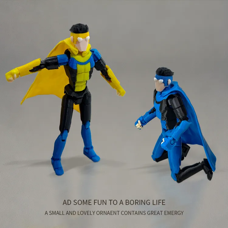 【现货】关节人无敌少侠幸运13人偶多关节可动免拼手办摆件解压玩具