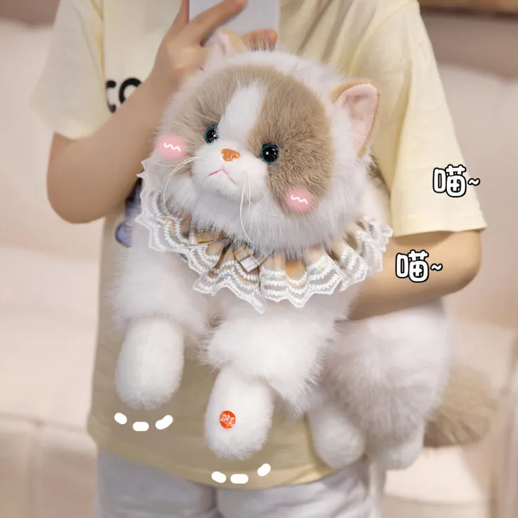 仿真布偶猫毛绒娃娃猫咪玩偶背包公仔女朋友闺蜜小孩玩具生日礼物