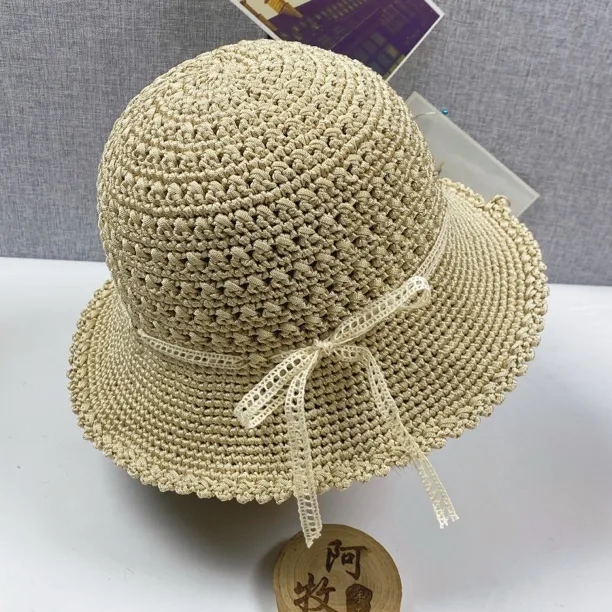 夏凉帽装饰丝带点点纱  钩帽子玩偶定型条手工编织珍珠配件