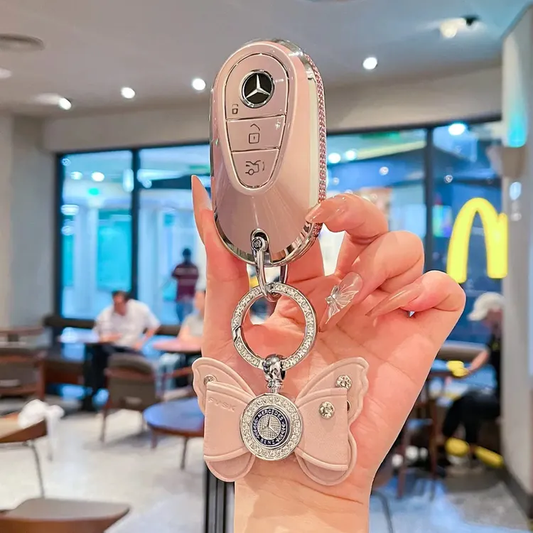 25款奔驰C级C260L钥匙套新E300L车c200l壳GLC300/GLA车钥匙保护套