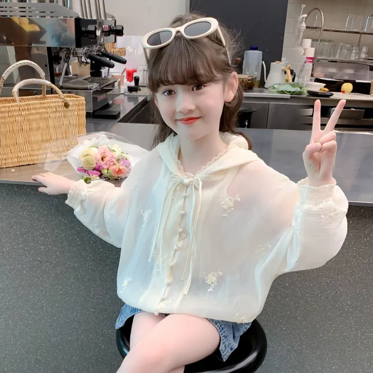 女童防晒服夏装2025新款儿童防晒衣夏季小女孩透气薄款新中式外套