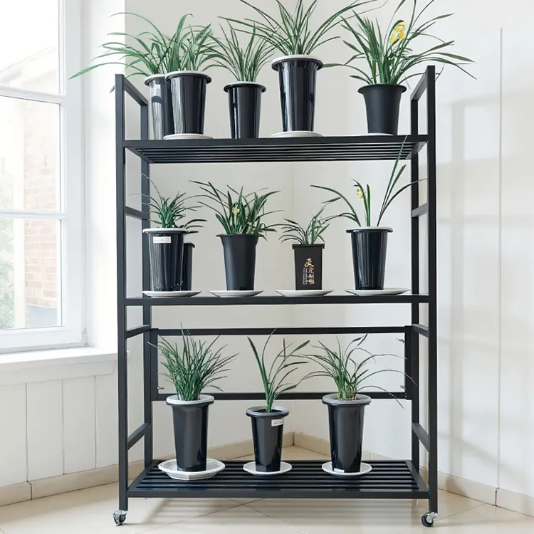 3层加厚花架阳台置物架客厅花盆花架子室内室外花架子阳台置物架