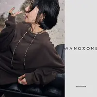 非金属亚克力项链 WANG ZONE|复古多层叠戴长款项链设计感毛衣链