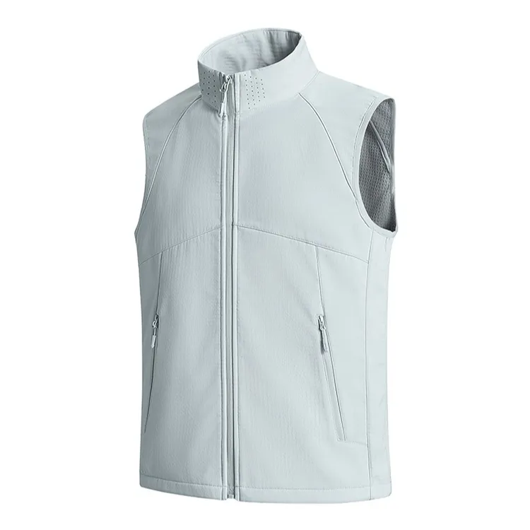 新款秋冬季户外休闲商务加绒防风防水轻量化运动保暖马甲