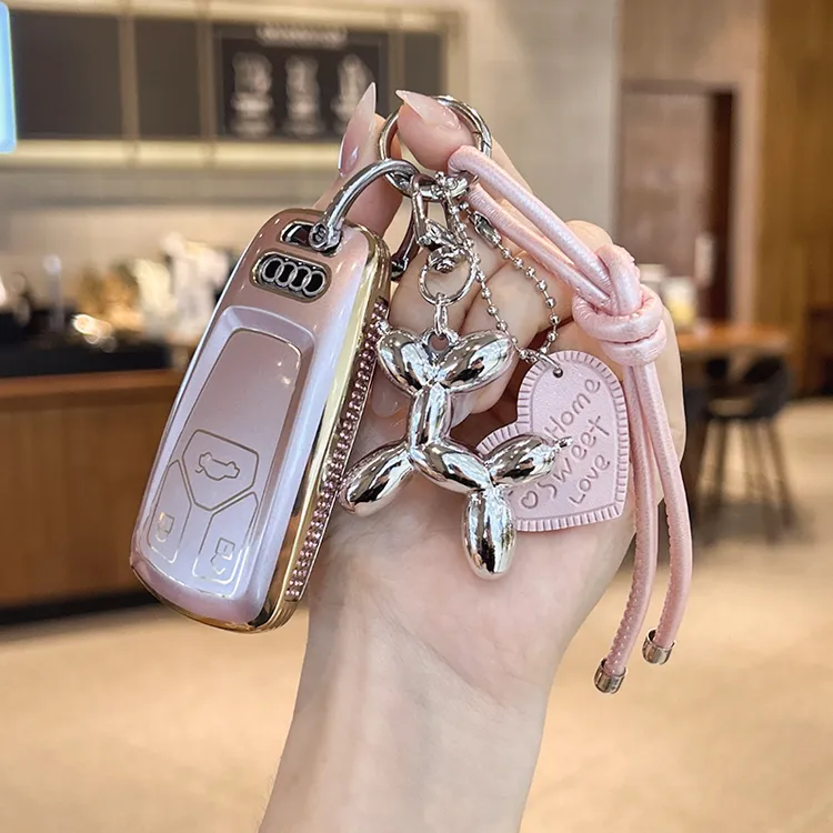 适用奥迪车钥匙套a6l/a4l/q5l/a3/q3/a6/a7l/a4/a3l/q7/q2l壳女款