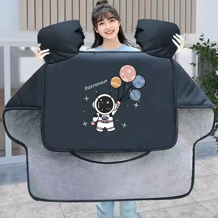 电动车挡风被冬季加绒加厚防水加大加宽摩托车电瓶车新品保暖冬款