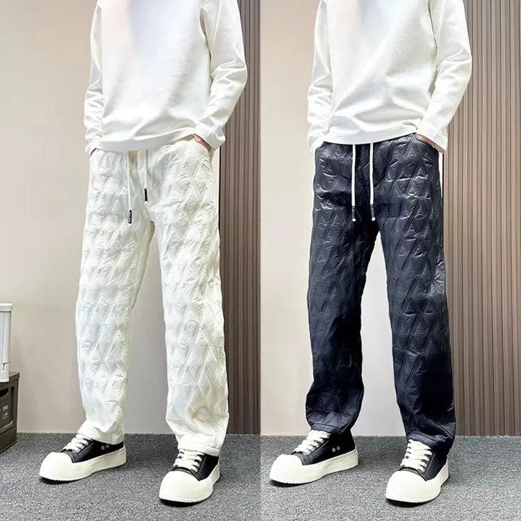 防风棉裤男款2025新款冬季加厚防水外穿夹棉休闲裤男士宽松直筒裤