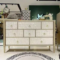 【喜悦家具】2 YR 806贝壳八斗柜1380*430*870 搭板1200*400*900.5