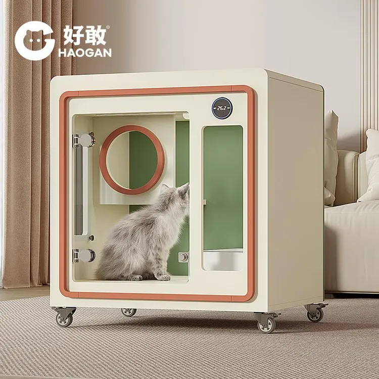 恒温猫窝保暖幼猫笼子新风除臭猫屋四季通用半封闭式防水户外狗窝