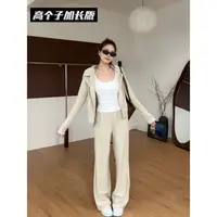 48H【力荐套装】加长德绒舒服连帽运动卫衣套装休闲裤两件套 25088