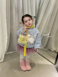橙小七·25深秋~淡蓝羔毛卫衣55295 55350 55322（汉服）