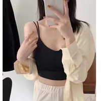 女士背心吊带修身显瘦美背内搭外穿打底上衣抹胸