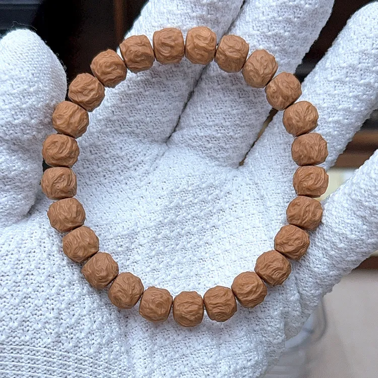 【毕业级】龙蛇之变猴头手串，全品无暇，上手既变色