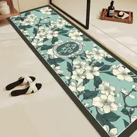 C043【60*200cm】硅藻泥入户门垫喜庆玄关厨房浴室防滑免洗地毯地垫