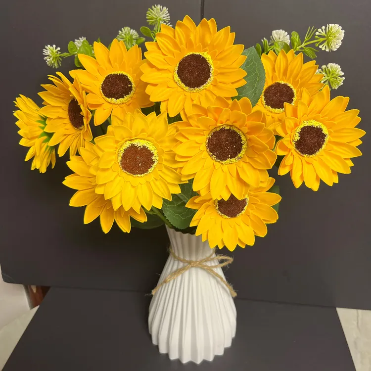 太阳花香皂花手工diy材料包（含花瓶水草）