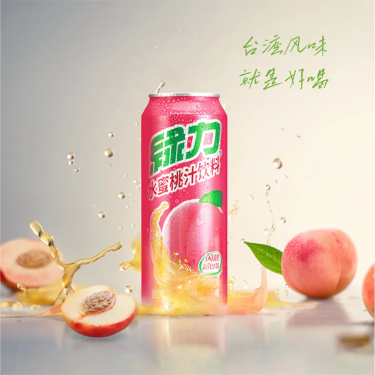 绿力水蜜桃汁饮料整箱装12罐装果国产果蔬饮料网红夏季绿力饮料