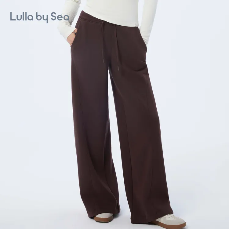 【弹专属】Soft fleece软绒阔腿裤秋冬保暖城市休闲卫裤长裤女|Lulla by Sea