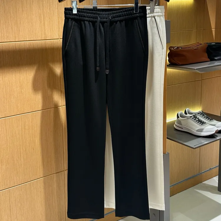 天花板秋冬羊毛醋酸混纺休闲直筒裤